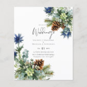 BUDGET Winter Blue Thistle Wedding (Vorderseite)