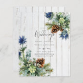 BUDGET Winter Blue Thistle Wedding (Vorne/Hinten)