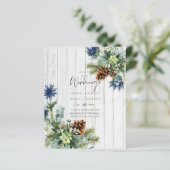 BUDGET Winter Blue Thistle Wedding (Stehend Vorderseite)