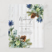 BUDGET Winter Blue Thistle Wedding (Vorderseite)