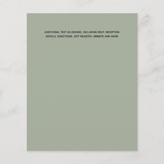 BUDGET Winter Blue Thistle Wedding Flyer (Hinten)