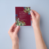 BUDGET Winter Blue Thistle Wedding Flyer (Gruppe)