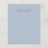 BUDGET Winter Blue Thistle Wedding lädt ein (Rückseite)