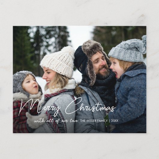 Budget Winter Botanicals Weihnachtsfest Foto (Vorderseite)