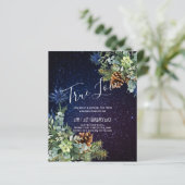 BUDGET Winter Eukalyptus Pine Cones Wedding (Stehend Vorderseite)
