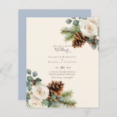 BUDGET Winter Eukalyptus Pine Cones Wedding (Vorne/Hinten)