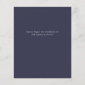 BUDGET Winter Eukalyptus Pine Cones Wedding Flyer (Hinten)