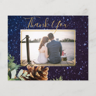 BUDGET Winter Eukalyptus Pine Cones Wedding Flyer