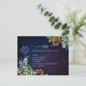 BUDGET Winter Eukalyptus Pine Cones Wedding Postkarte (Stehend Vorderseite)