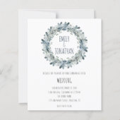 Budget Winter Floral Aquamarin Kranz Hochzeit Einl (Vorderseite)
