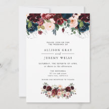 Budget Winter Floral Wedding Flyer