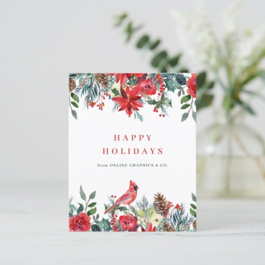 Budget Winter Florentiner Geschäftsreisekarte (Stehend Vorderseite)