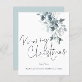 Budget Winter Foliage Frohe Weihnachtskarte (Vorne/Hinten)