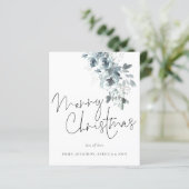 Budget Winter Foliage Frohe Weihnachtskarte (Stehend Vorderseite)