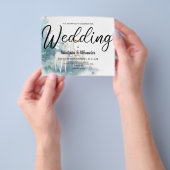 Budget Winter Hochzeit Einladung. Flyer (Gruppe)