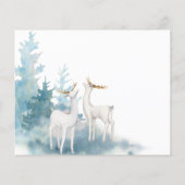 Budget Winter Hochzeit Einladung. Flyer (Hinten)