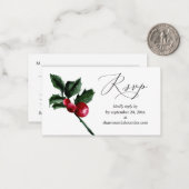 Budget Winter Holly Berry 2SM UAWG Hinweis Mitteilungskarte (Vorderseite/Rückseite Beispiel)