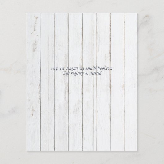 BUDGET Winter Red Berries Pine Cones Wedding (Rückseite)