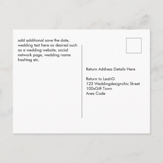 BUDGET Winter Red Berries Pine Cones Wedding Postkarte (Rückseite)