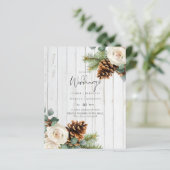 BUDGET Winter Wedding Eukalyptus Grüne Rose (Stehend Vorderseite)