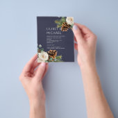 BUDGET Winter Wedding Eukalyptus Grüne Rose Flyer (Gruppe)