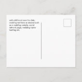 BUDGET Winter Wedding Eukalyptus Grüne Rose Postkarte (Rückseite)