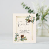 BUDGET Winter Wedding White Roses Gold Dusty Blue (Stehend Vorderseite)