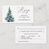 Budget Winter Weihnachtsbaum 2SM UAWG Hinweis Mitteilungskarte (Vorne/Hinten)