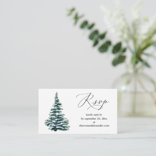 Budget Winter Weihnachtsbaum SM UAWG Begleitkarte (Stehend Vorderseite)