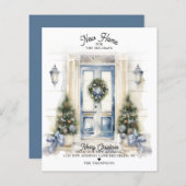 BUDGET Winter White Christmas Door Neue Zuhause Mo (Vorne/Hinten)