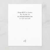 Budget Winter White Floral & Pine XMas or Holiday Flyer (Hinten)