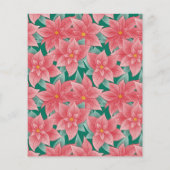 Budget Winter Woodland Fox Floral Baby Dusche (Rückseite)