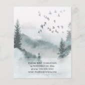 Budget Winterbaum rustikale Weihnachtsfeier Flyer (Hinten)
