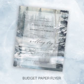 Budget Winterschneewaldhochzeit Flyer