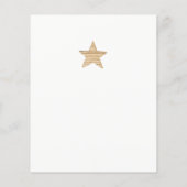 Budget Winterwald rustikale Babydusche Einladung Flyer (Hinten)