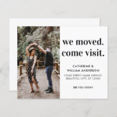 Budget Wir bewegen kommen Besuch Foto Umzugskarte (Vorne/Hinten)