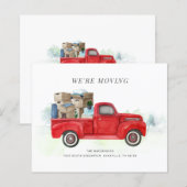 Budget Wir bewegen Red Truck Änderung der Adresse (Vorne/Hinten)