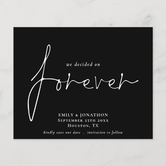 Budget Wir entschieden uns für Forever Black Save  (Vorderseite)