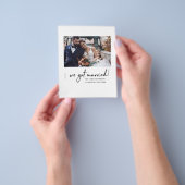 Budget Wir Got Verheiratet Mod Wedding Ankündigung Flyer (Gruppe)