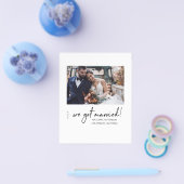 Budget Wir Got Verheiratet Mod Wedding Ankündigung Flyer (Einzeln)