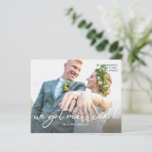 Budget Wir Got Verheiratet S Foto Hochzeitsankündi (Stehend Vorderseite)