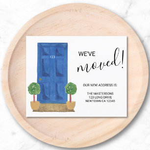 Budget Wir haben Blue Door Announcement Card umgez