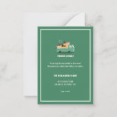 Budget Wir haben den grünen Lkw auf die Straße ver Mitteilungskarte (Rückseite)