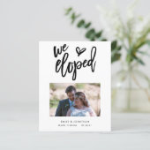 Budget Wir haben die Ankündigung Foto Einladung (Stehend Vorderseite)