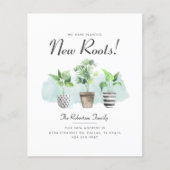 Budget Wir haben die Ankündigung "New Roots Moving Flyer (Vorne)