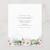 Budget Wir haben die Ankündigung über den Blumenha (Rückseite)