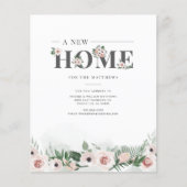 Budget Wir haben die Ankündigung über den Blumenha (Vorderseite)