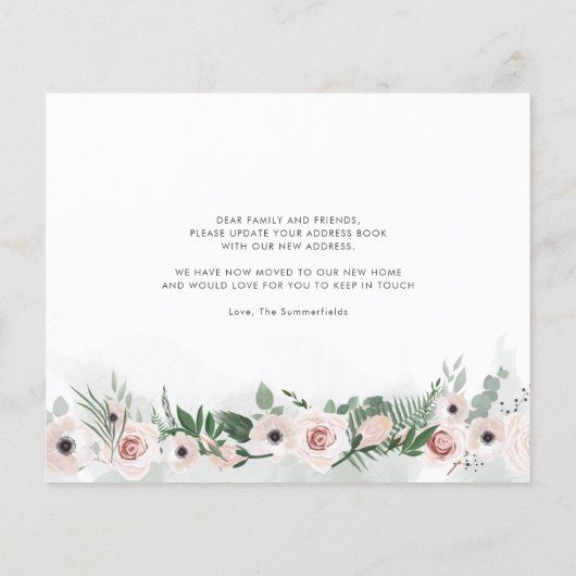 Budget Wir haben die Blumenankündigung verschoben (Rückseite)