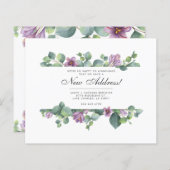 Budget Wir haben die Eukalyptus Floral Moving Card (Vorne/Hinten)