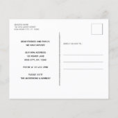 Budget Wir haben die neue Adressenumlaufkarte vers (Rückseite)